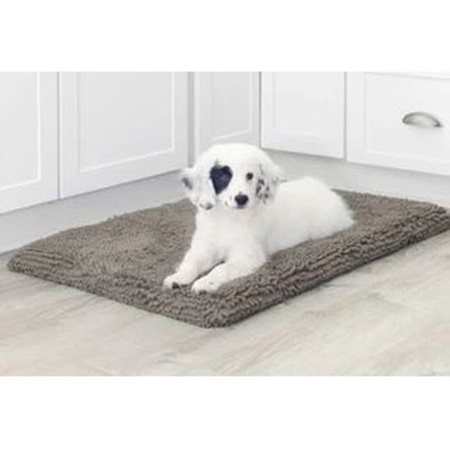 DOG GONE SMART D.Gs Dirty Dog Cushion Pad, 19 in L, 24 in W, Microfiber/PVC, Gray, Machine Washable DGSDDCP1921